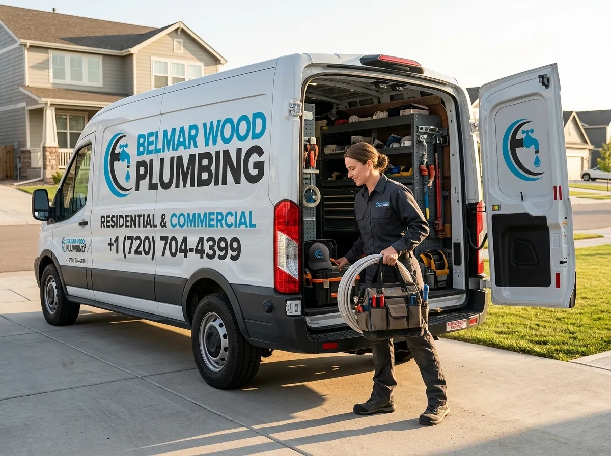 Fully Equipped Plumbing Service Vans - Belmar Wood Plumbing Lakewood CO